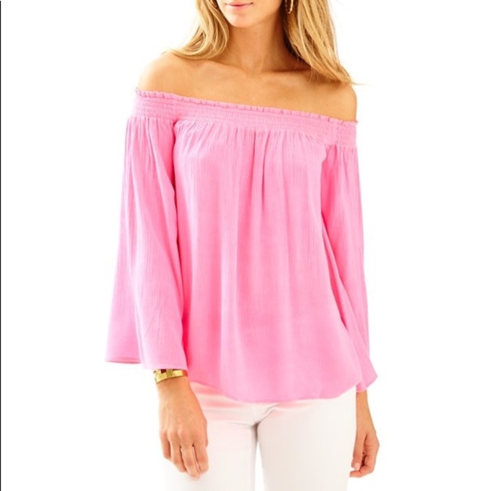 ‼️ SOLD ‼️ Lilly Pulitzer Nita Top | Tiki Pink